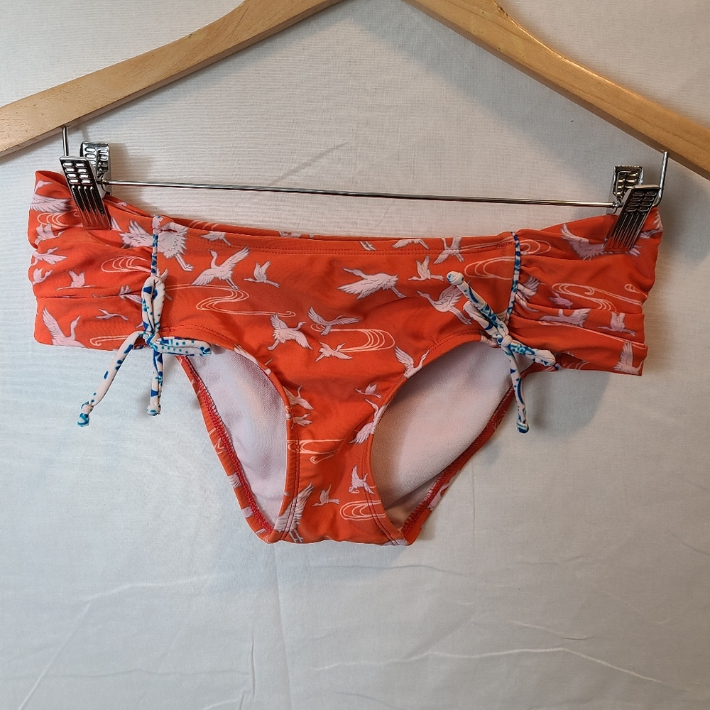 By The Beach Orange Bikini Bottoms